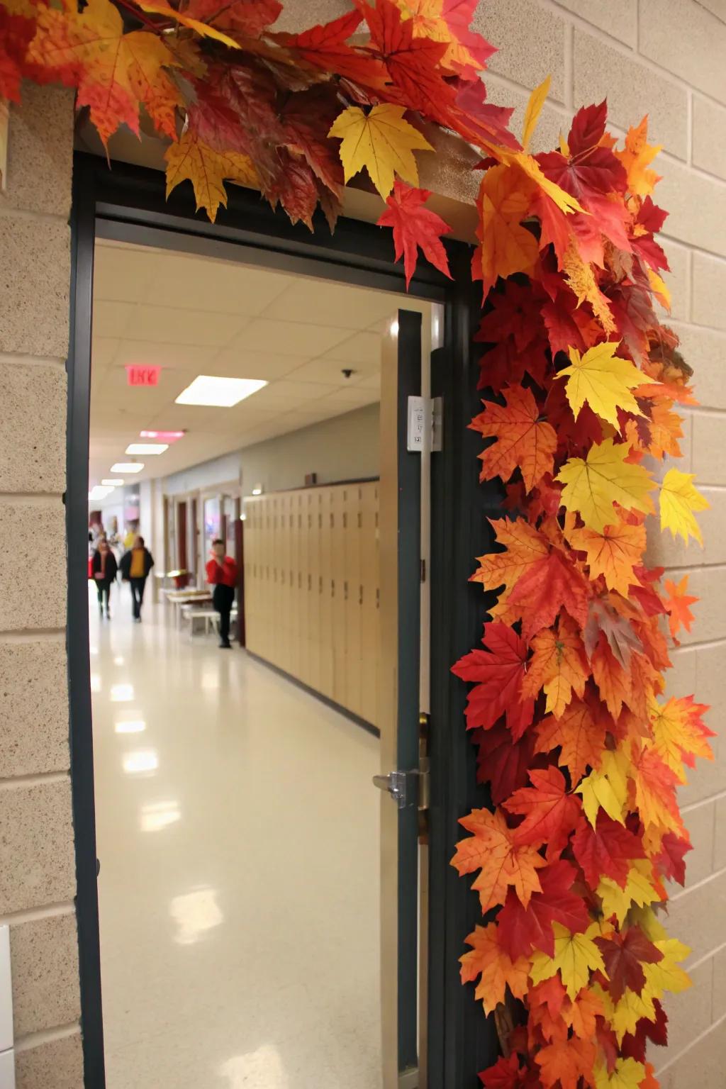 A stunning maple leaf display, capturing the magic of fall.
