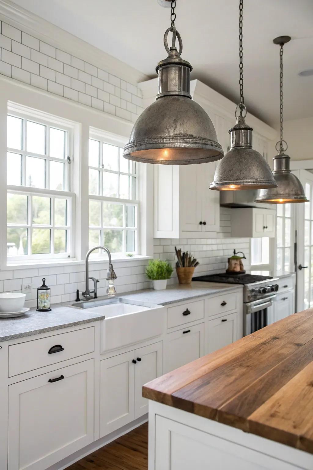 Modern edges add a modern tone.