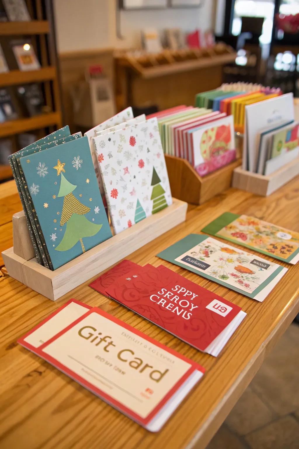 Gift cards offer flexibility and delight, allowing guests to pick their perfect gift.