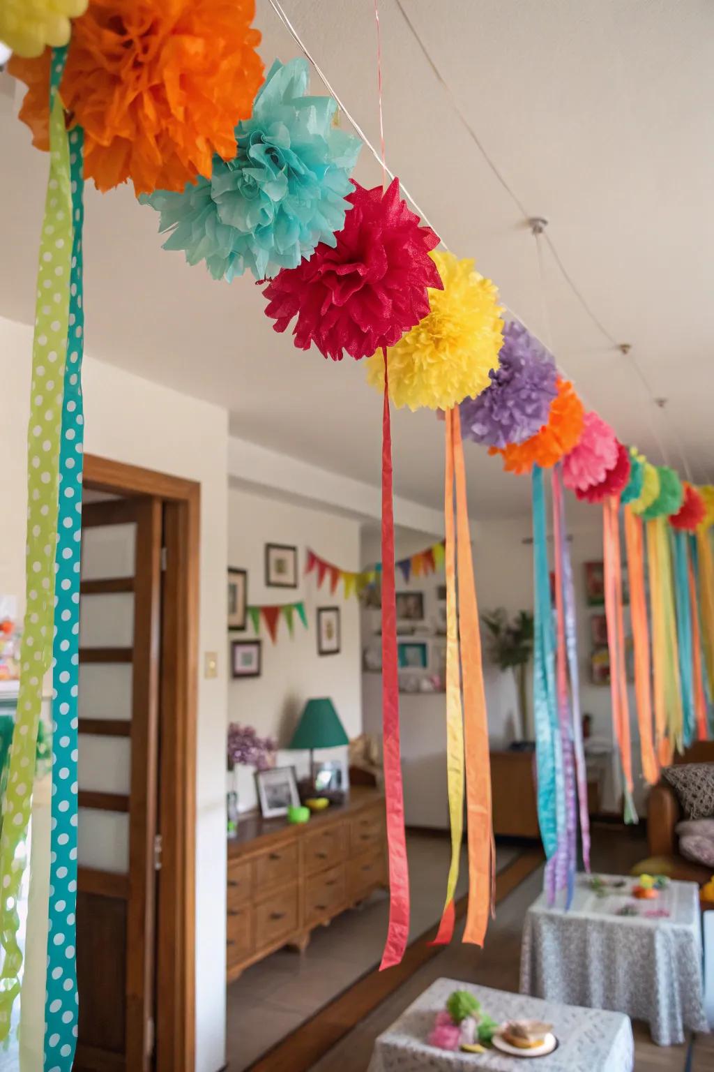 Dangling articulations contributing vibrant sophistication