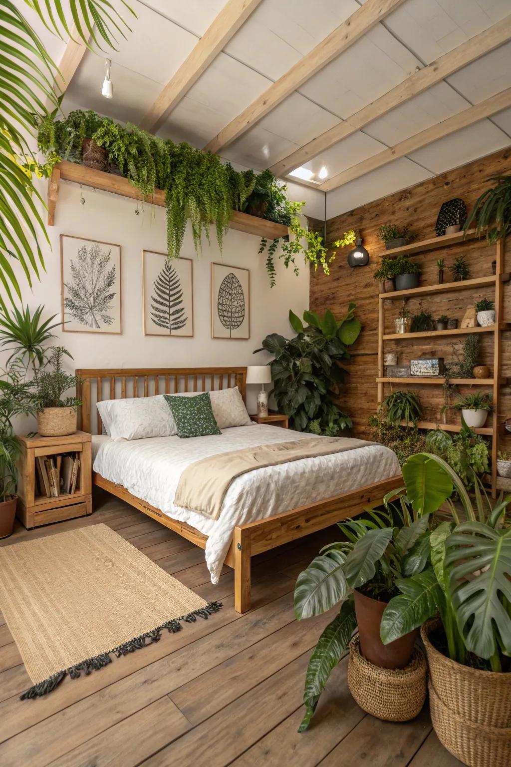 Natural elements breathe fresh life into your bedroom.