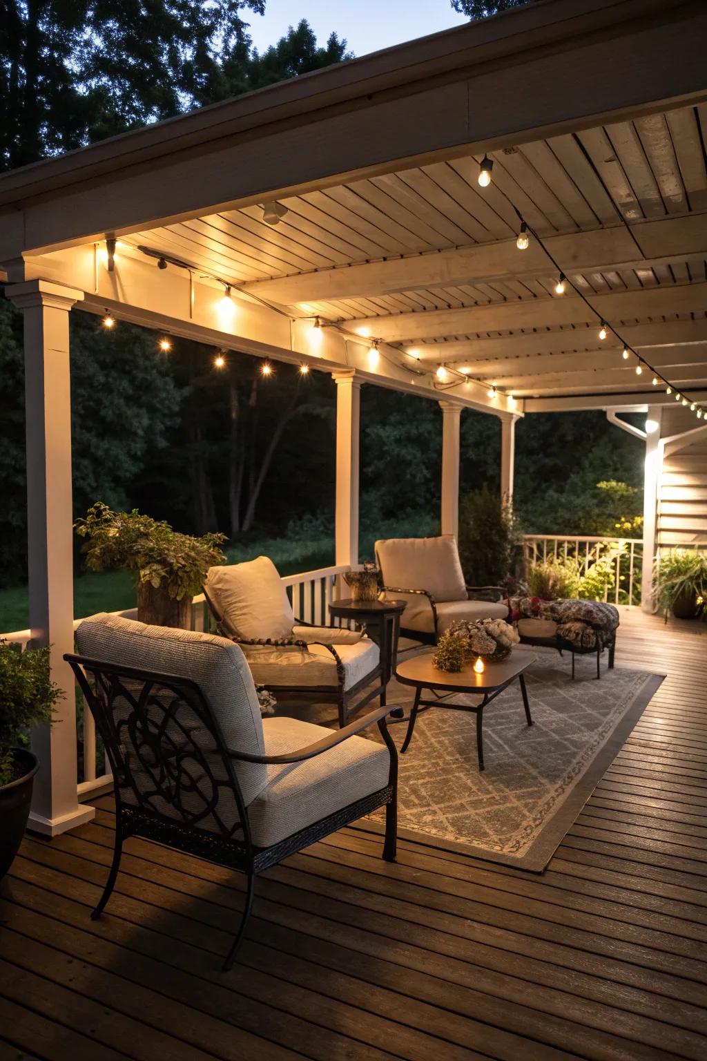 Underdeck spaces can evolve into welcoming shaded retreats.