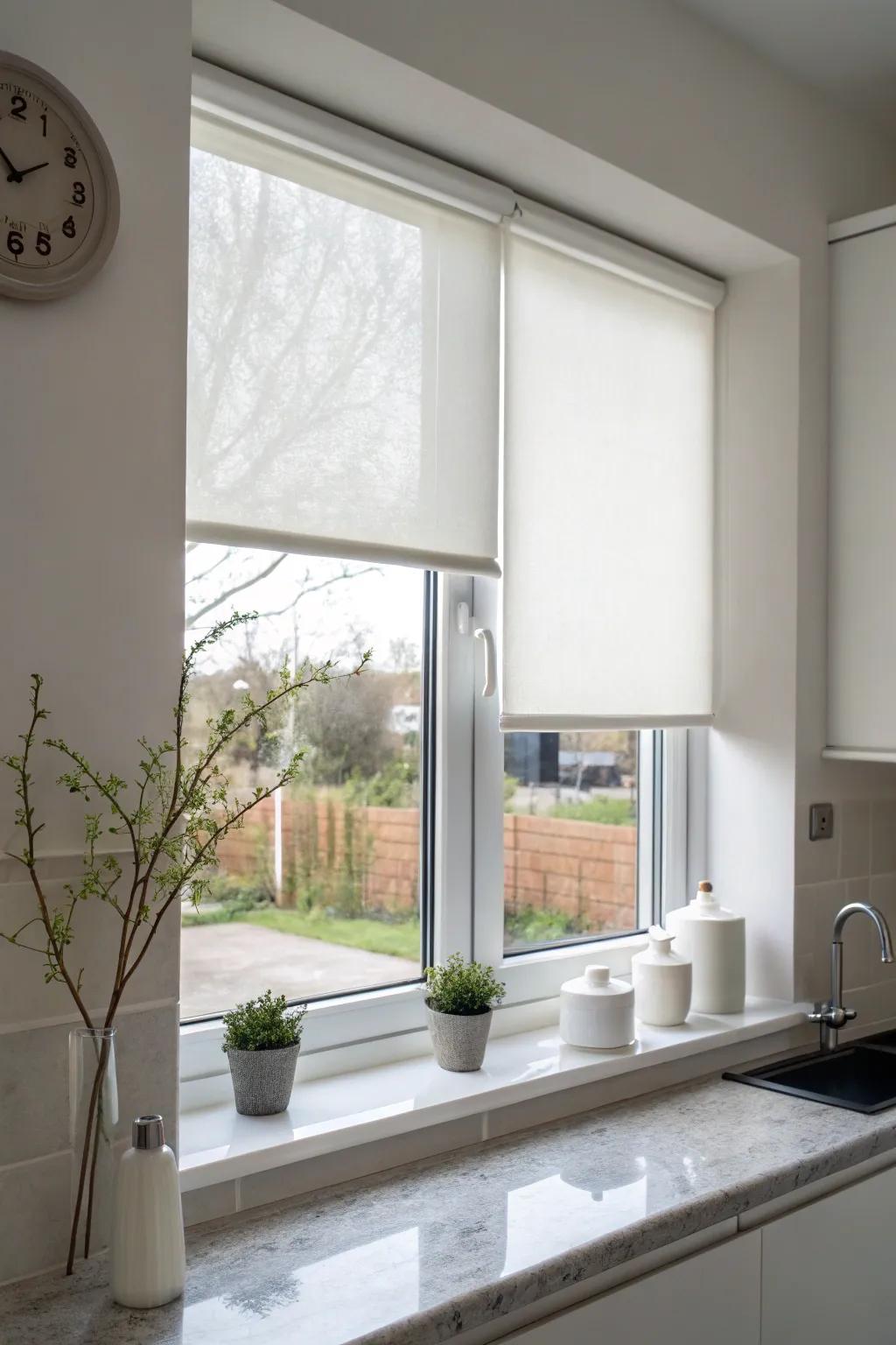 Minimalist decor accentuates natural lighting and simplicity.
