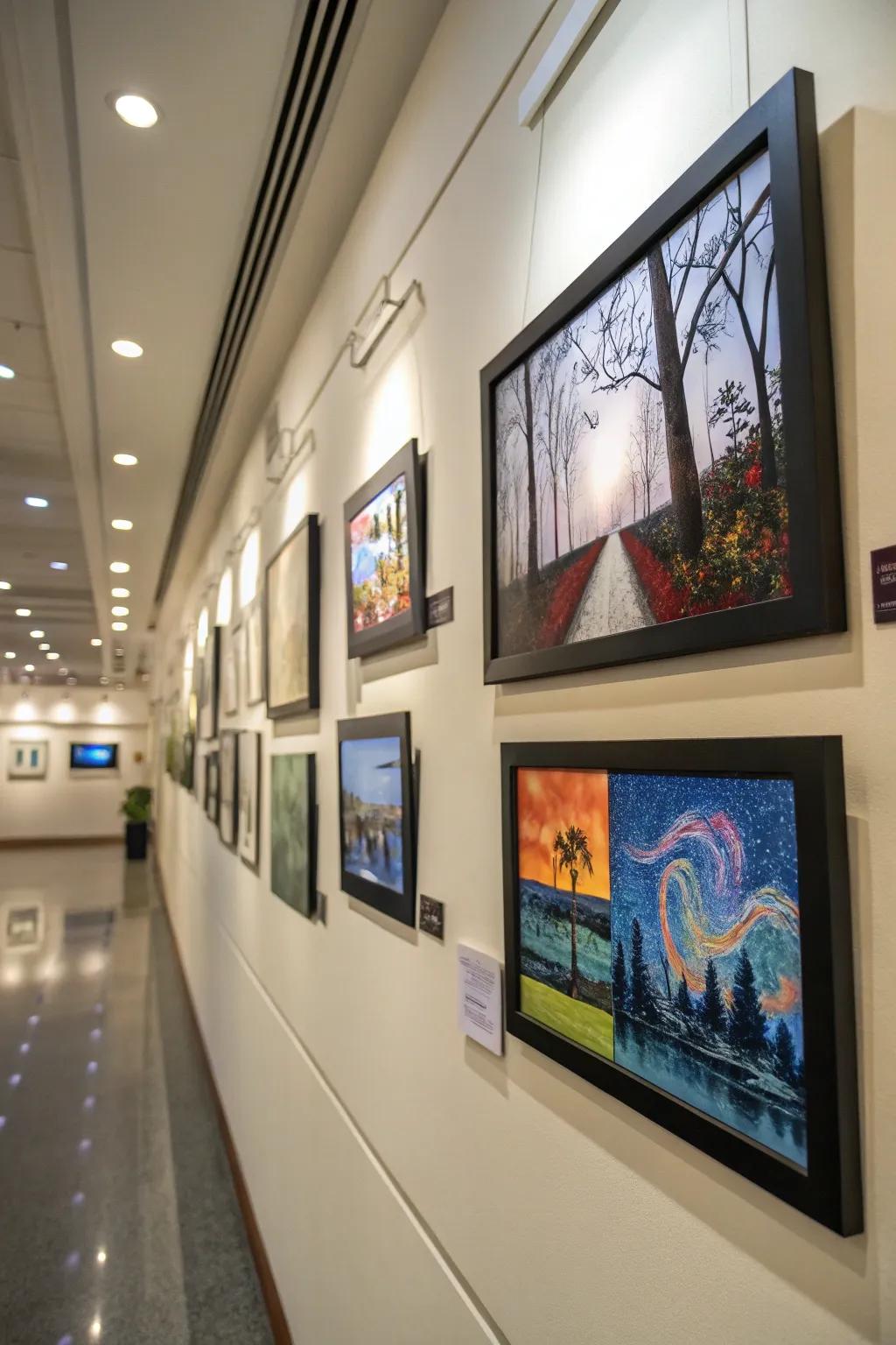 Digital art frames offer a dynamic and versatile art display.