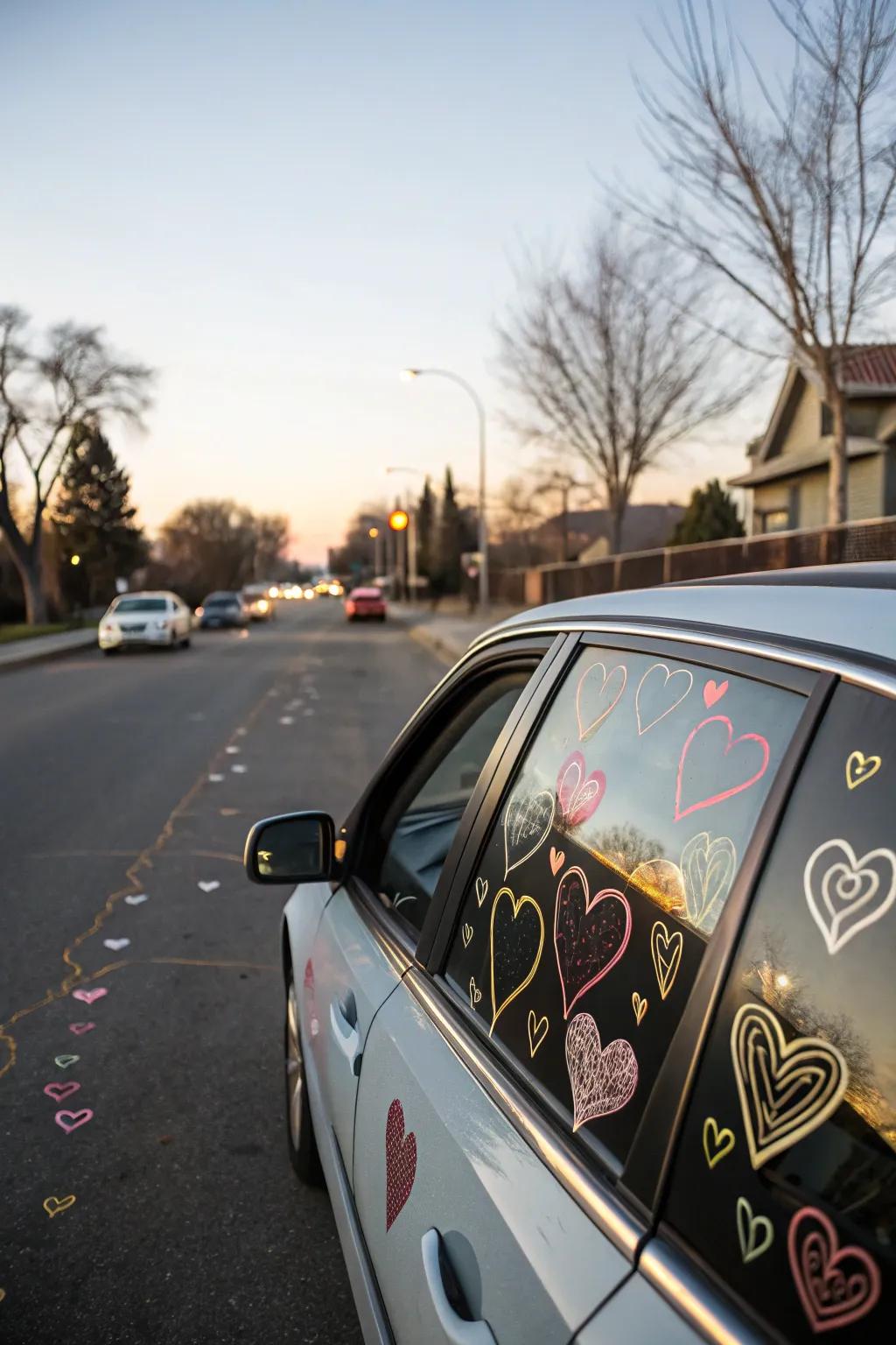 Heart schemes communicate affection and warmth in b-day salutations.