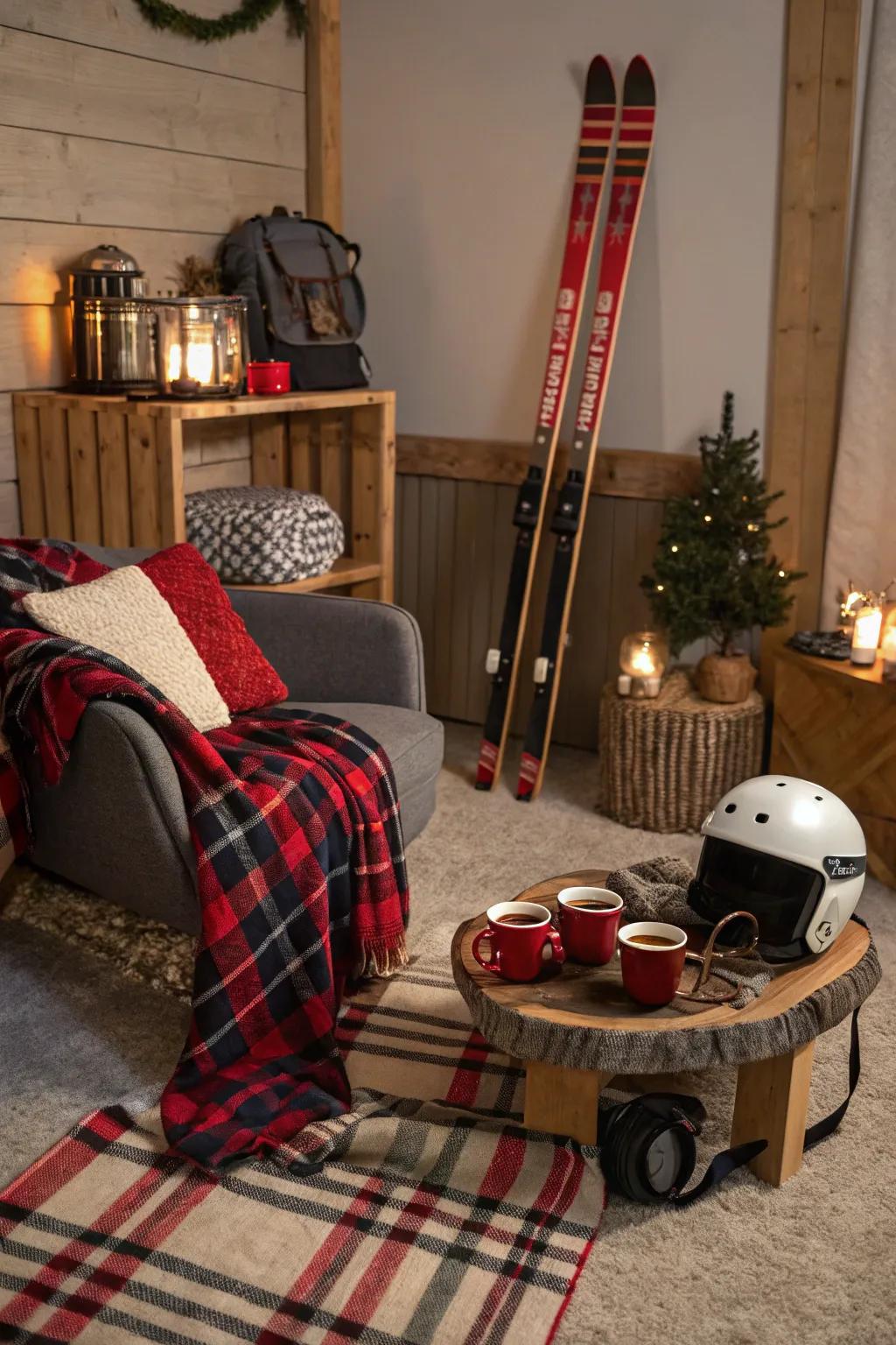 Celebrate winter with a ski lodge-inspired celebration.