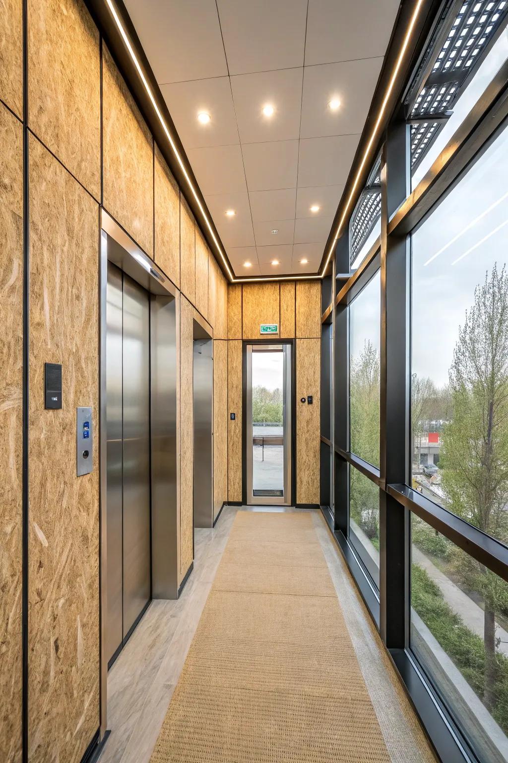 Elegance combines with sustainability through eco-friendly features.