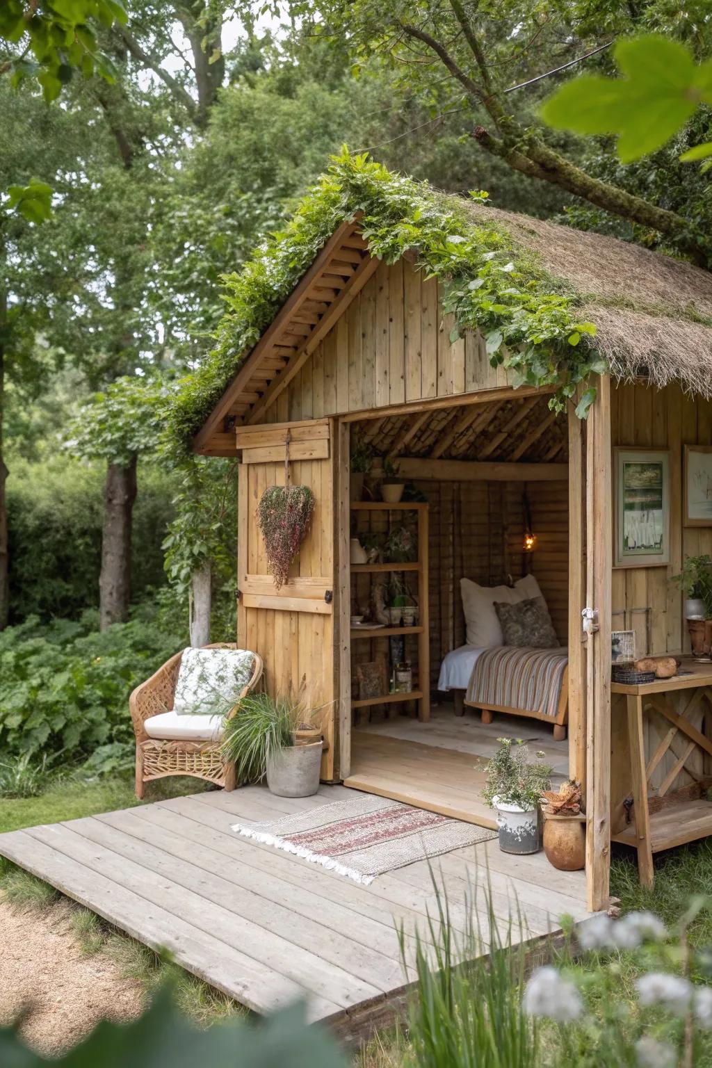 A nature-inspired sanctuary encouraging relaxation.