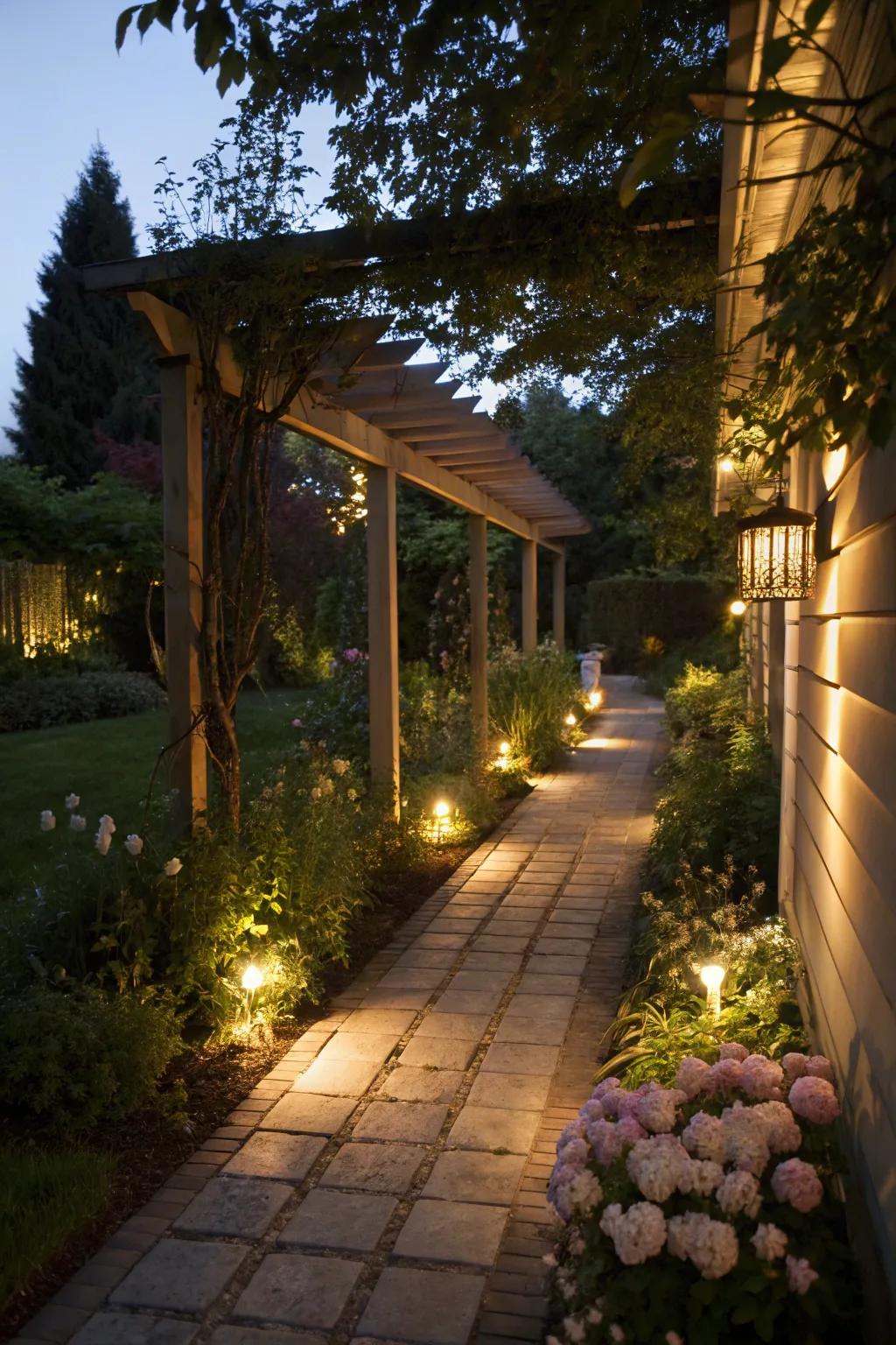Pathways are gorgeously lit for protected and scenic walks.