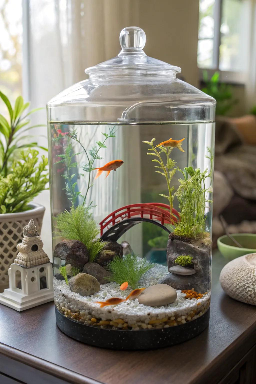 A personal touch makes this zen tank truly unique.