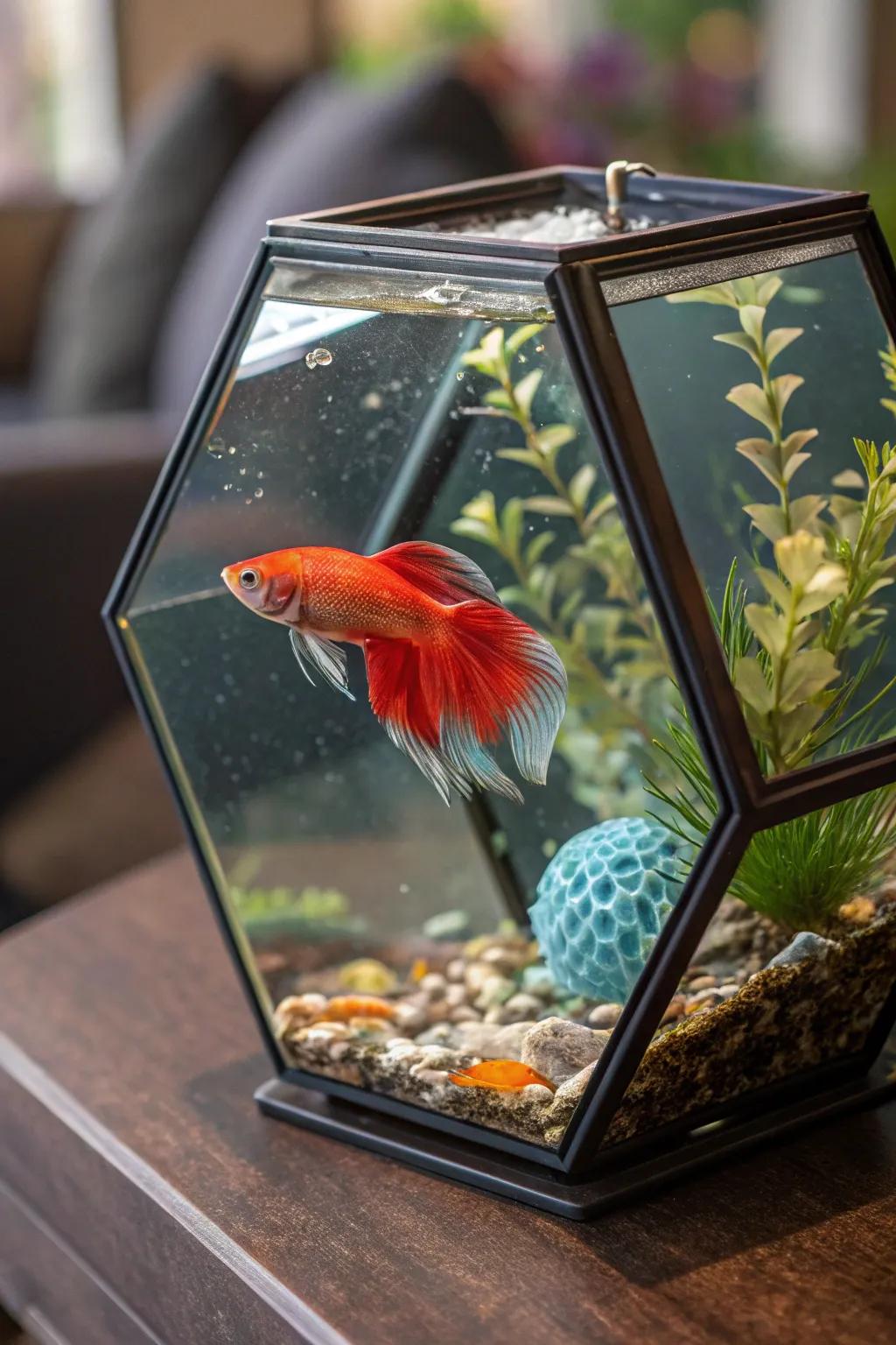 Accentuate your enclosure via a stunning mainstay finned entity.