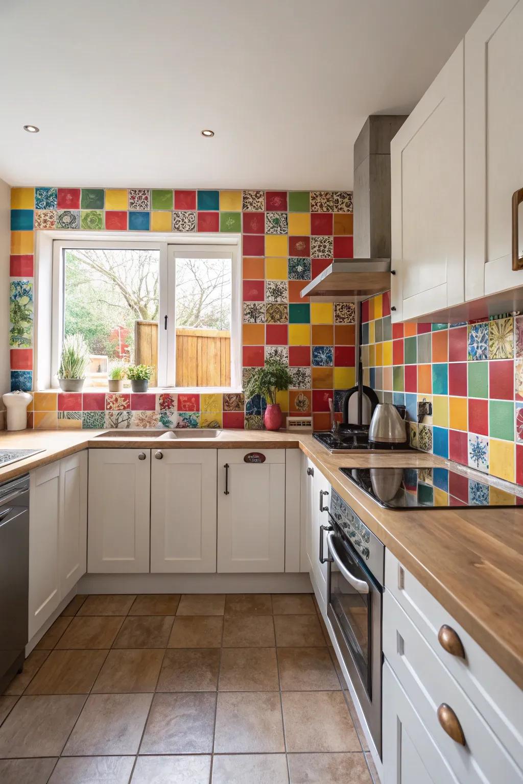 A splash of color adding personality to any kitchen.