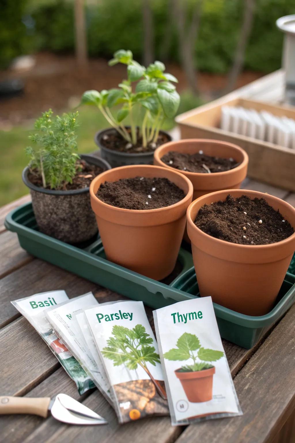 Start a culinary journey with a herb garden kit