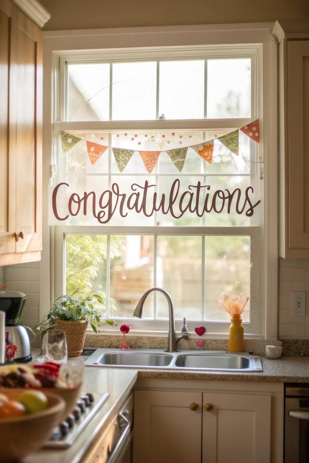 Drawn pane greetings bring a creative, artistic touch.