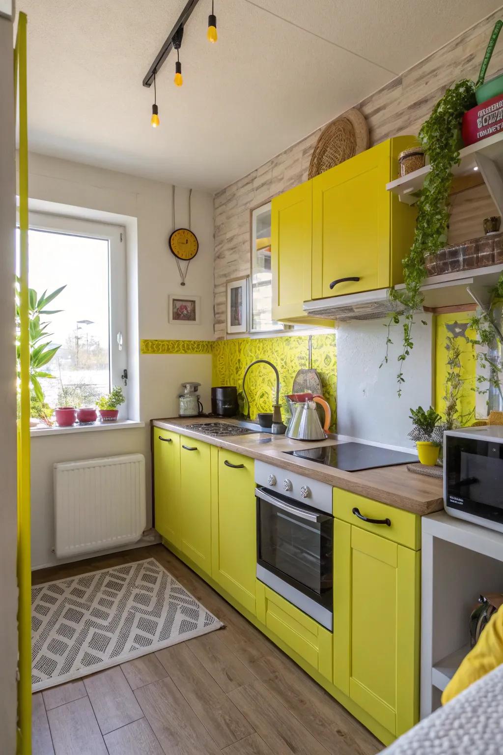 Electric amber brings an unexpected burst of energy.