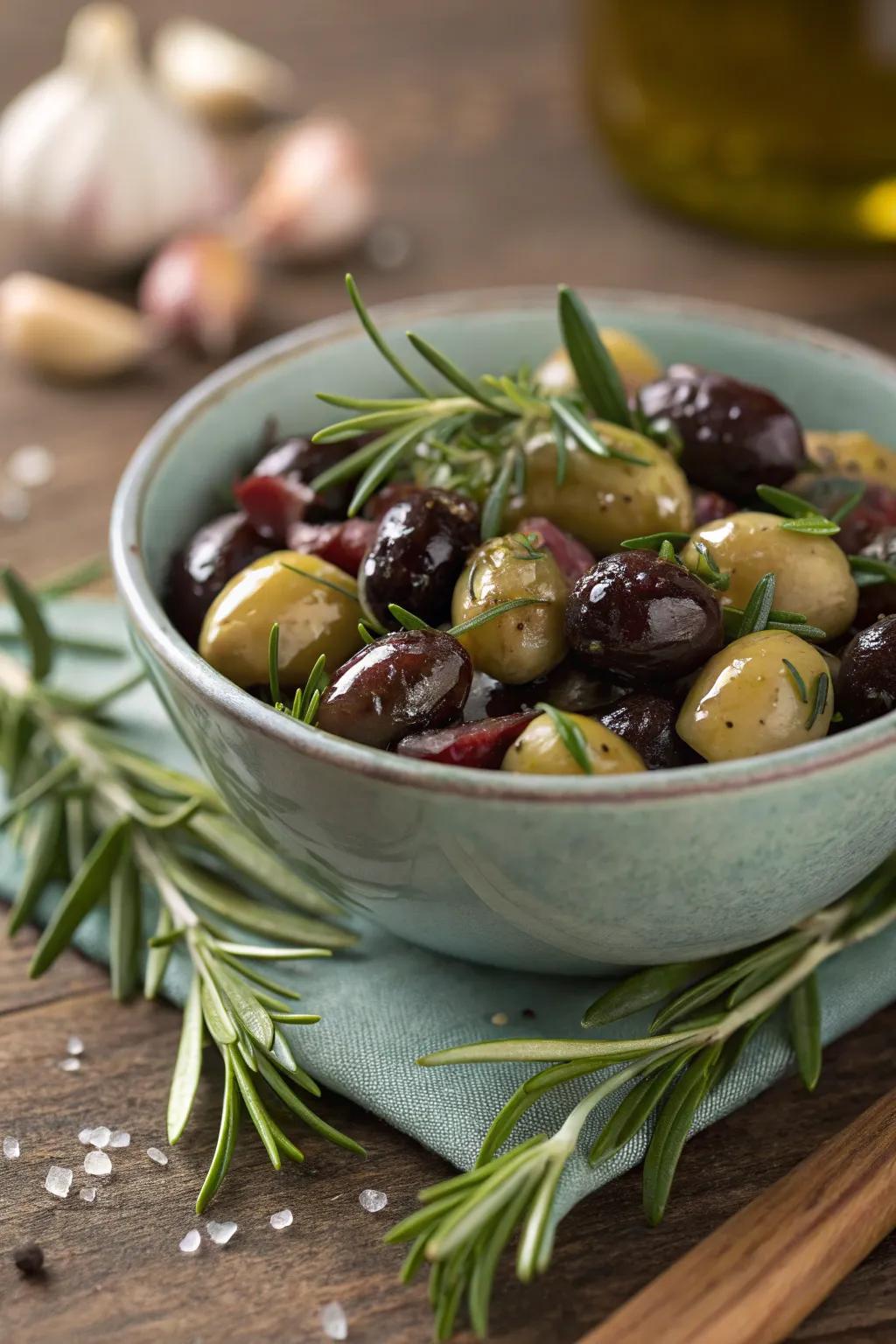 Flavored and spiced fruits are a flavorful addition.