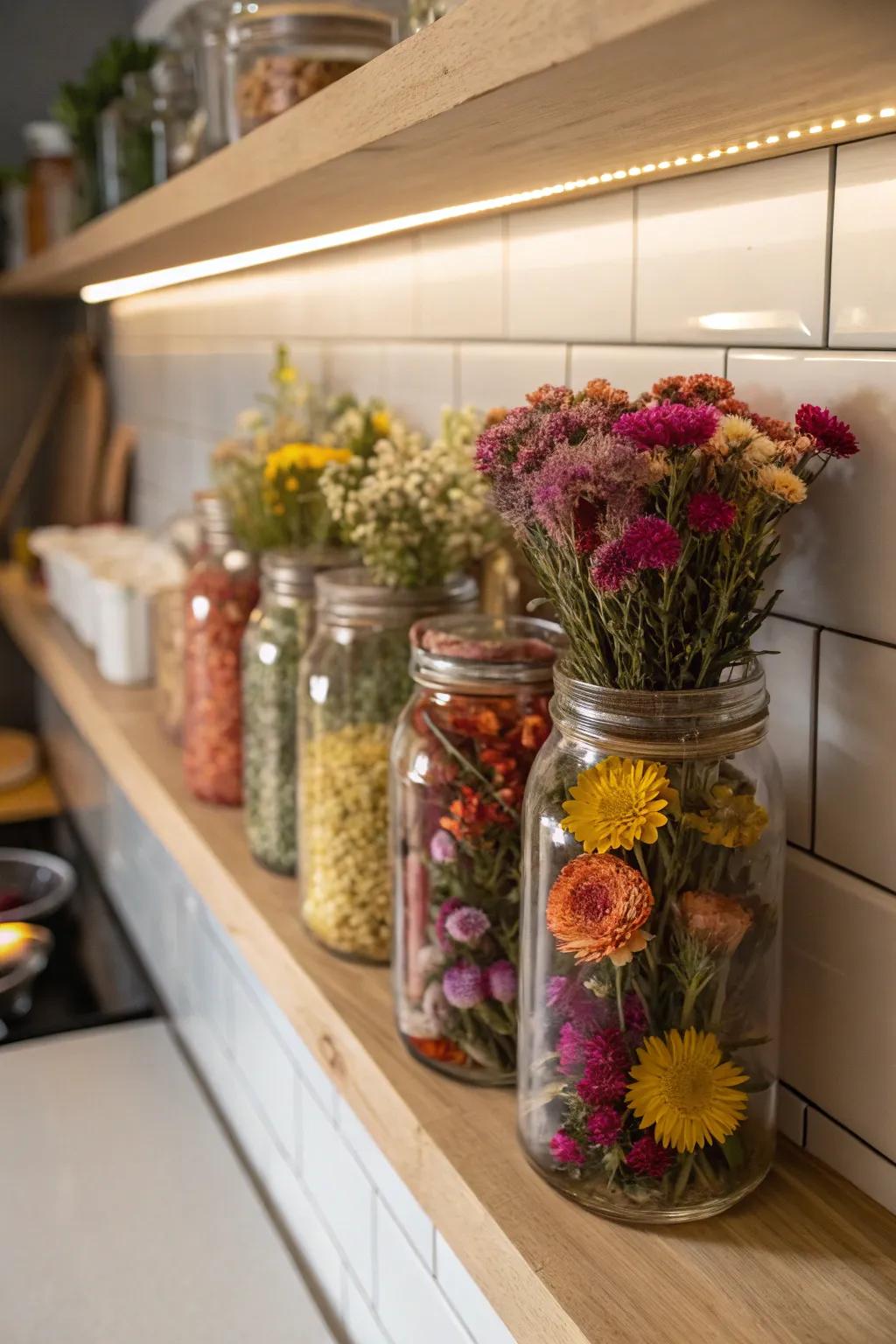 Detailed container presentations which add a vibrant pop of color.