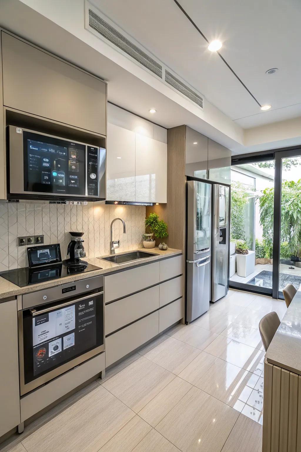 Embrace the horizon through astute technology inside your cooking space.