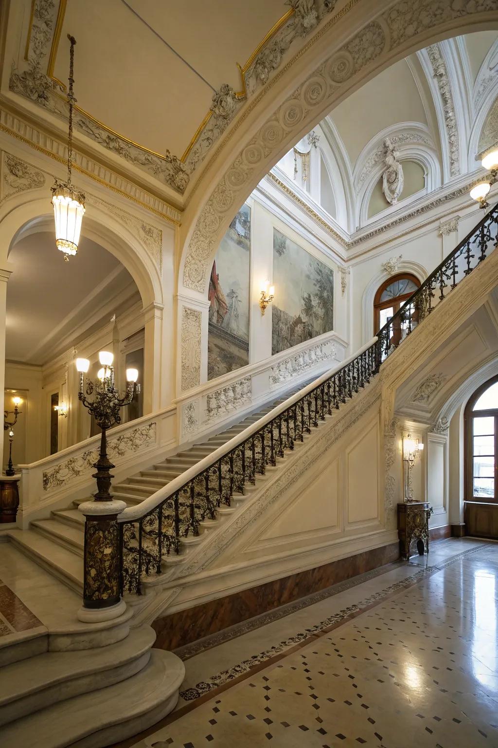 Elevate your staircase with architectural details.