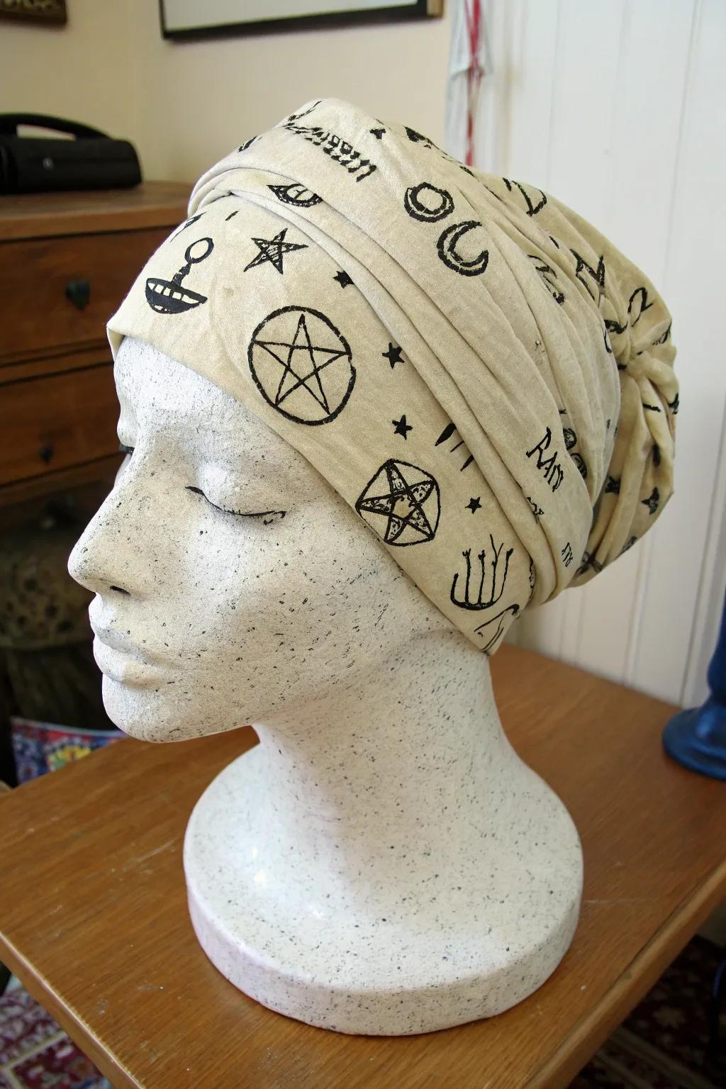 A fortune teller head that's ready to predict your future.