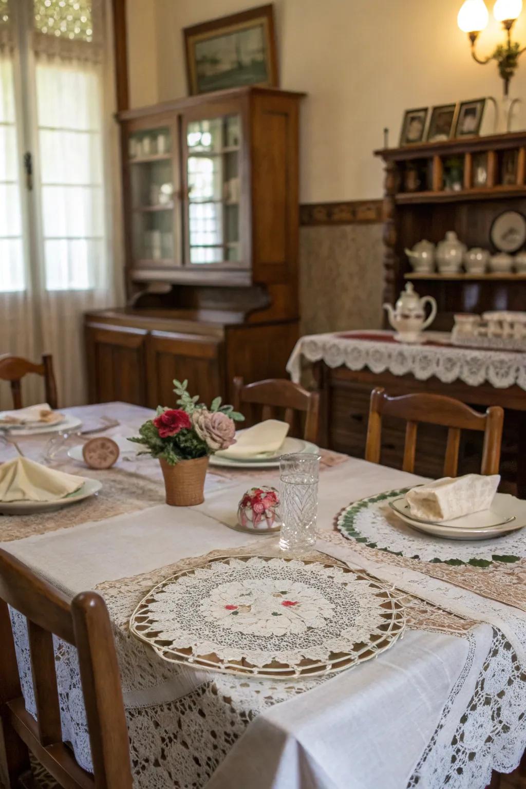 Weave and linen append subtle refinement to your holiday table.