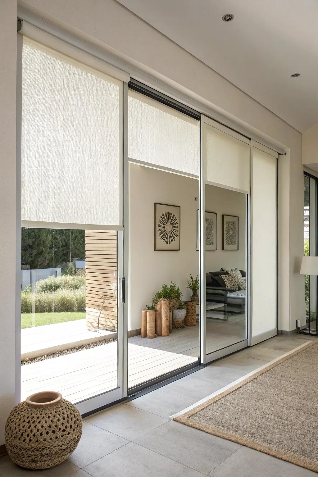 Easy up roller shades delivering simplicity and a streamlined aesthetic