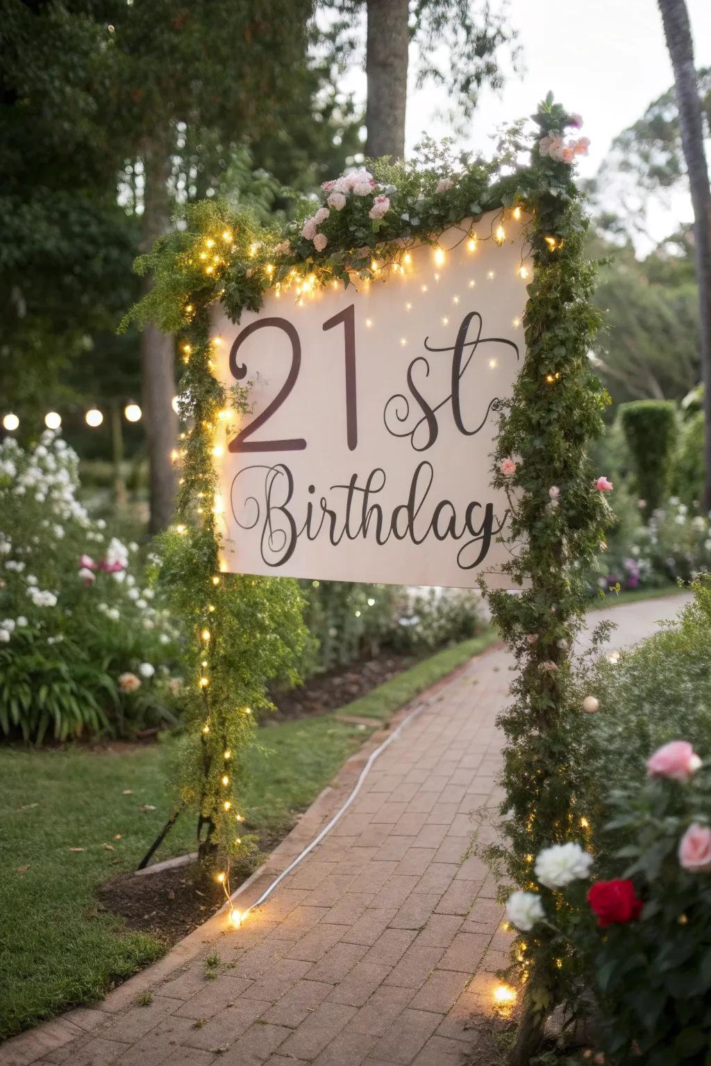 Fairy lights add a magical touch to your decor.