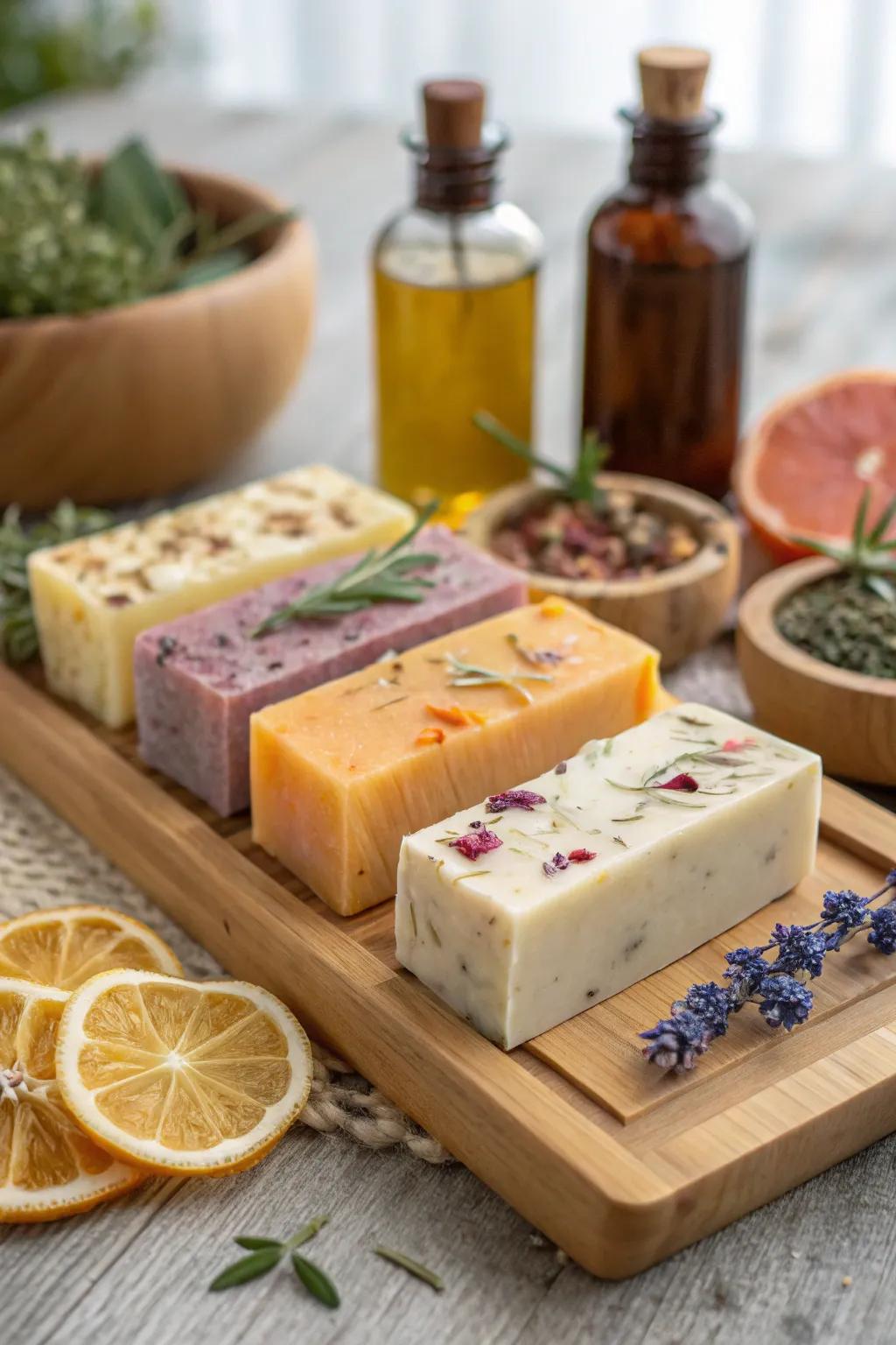 Indulge in luxury with handmade soap bars