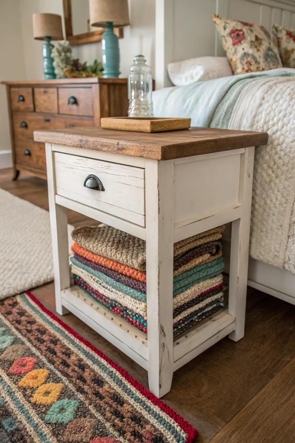 Layered rugs add warmth and ground the space.