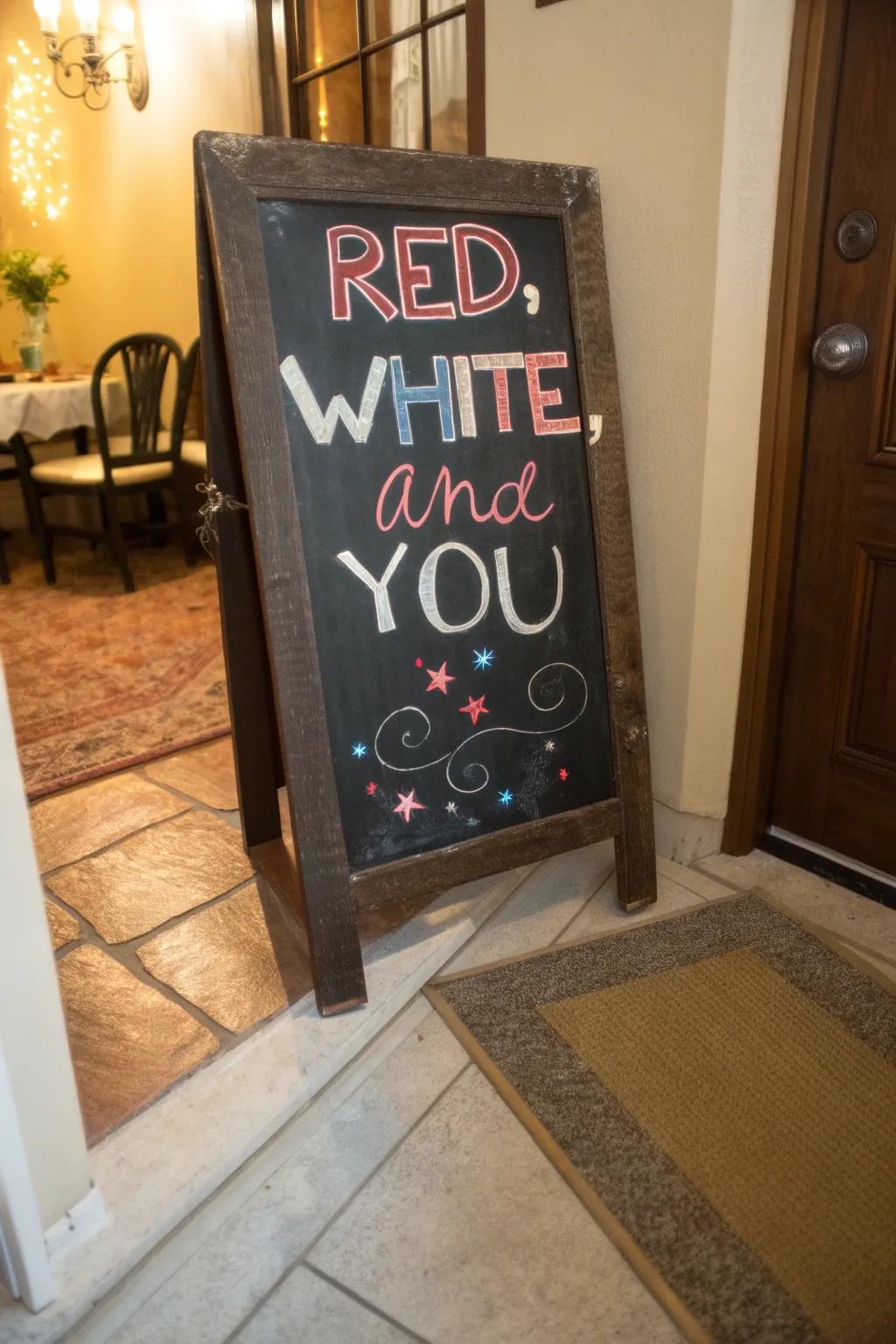 'Red, White, and You' invites guests into the celebration.