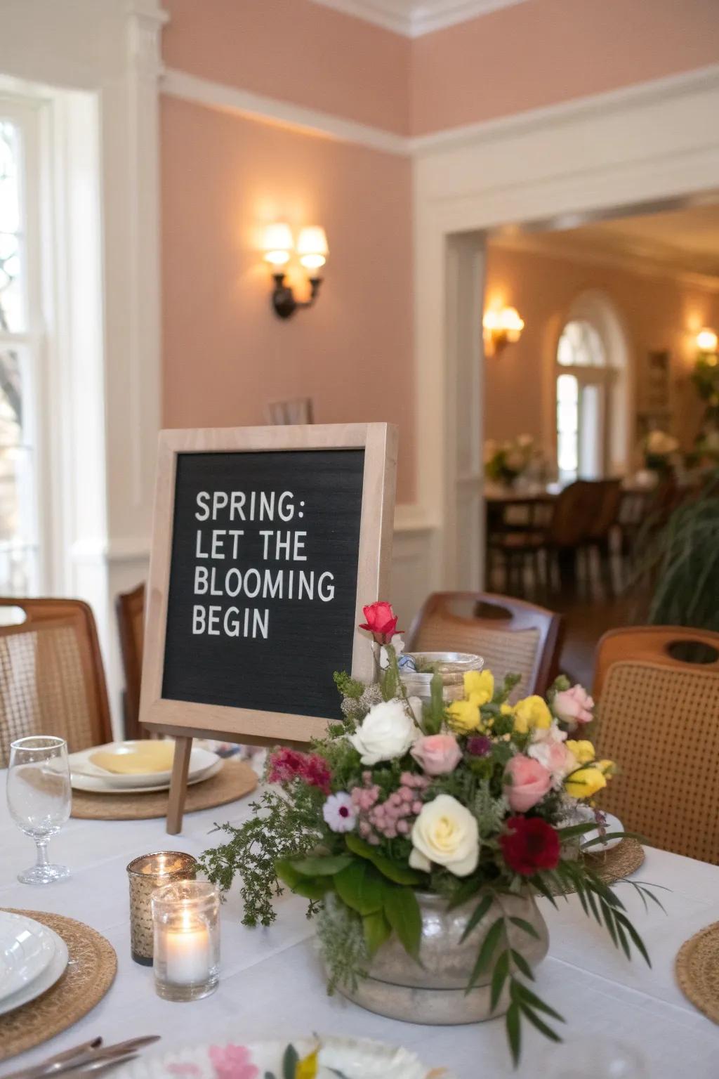 Celebrate the beginning of the blooming season with beauty.