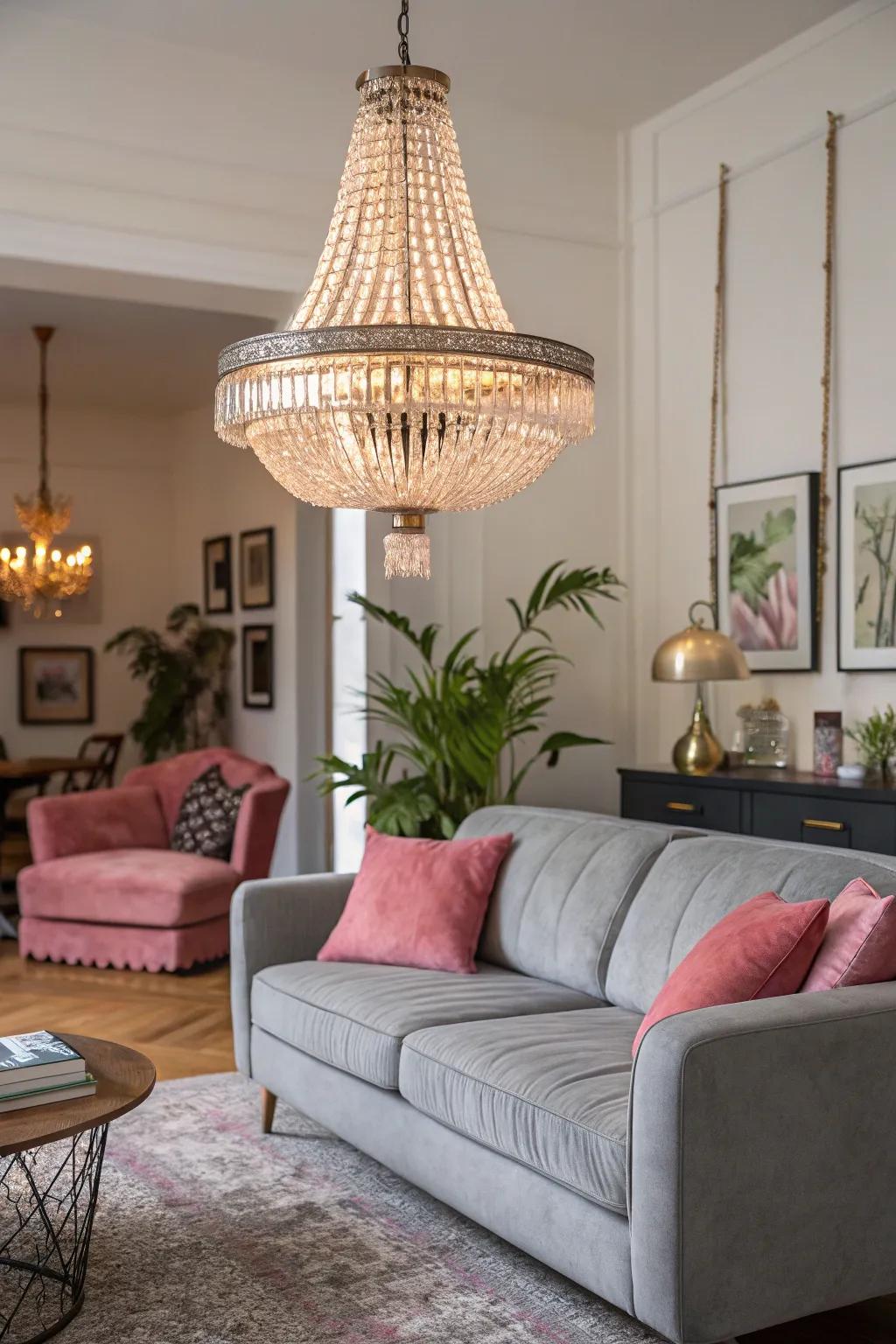 Defining illumination that unites the room.