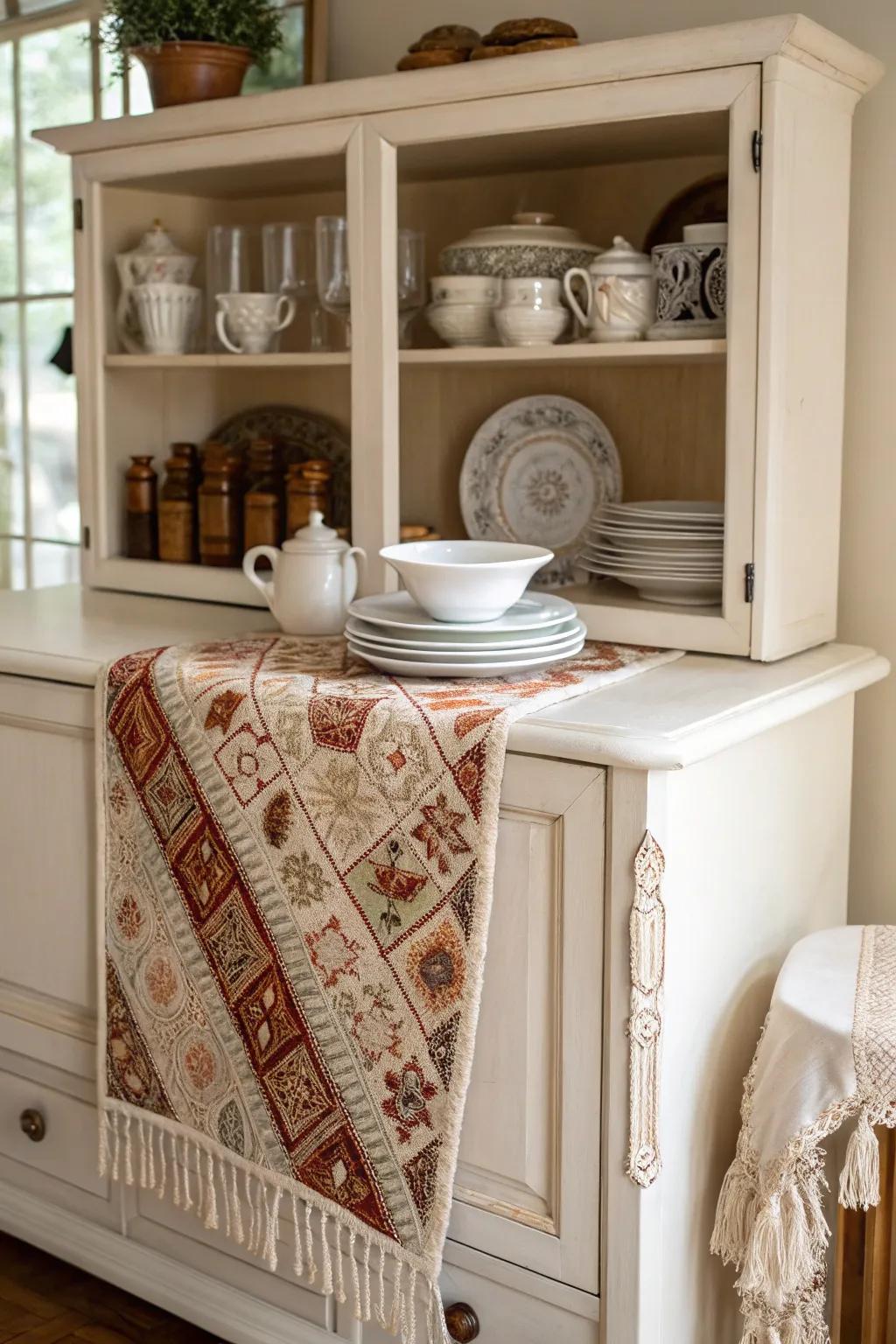 Textiles append warmth and a snug trace.
