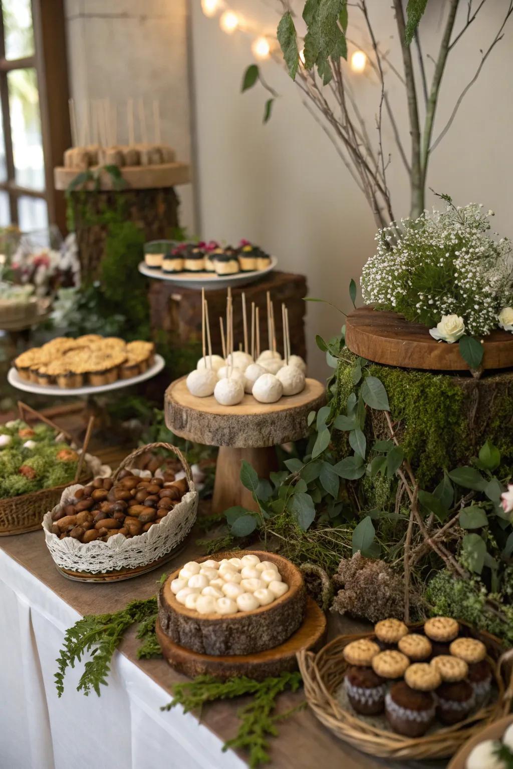 Thrill using a themed dessert table brimming with treats.