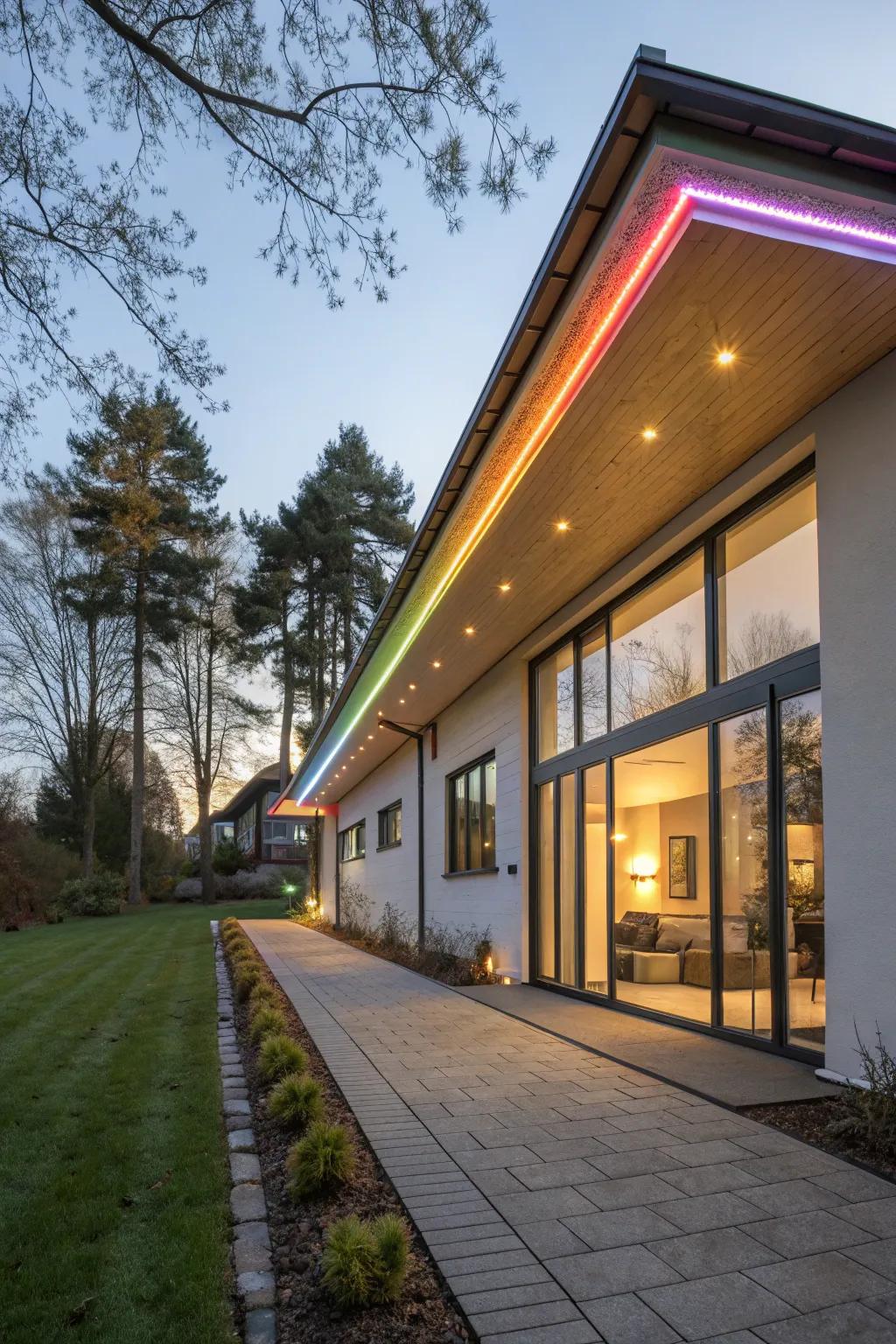 LED strip lighting provides versatile and innovative lighting options.