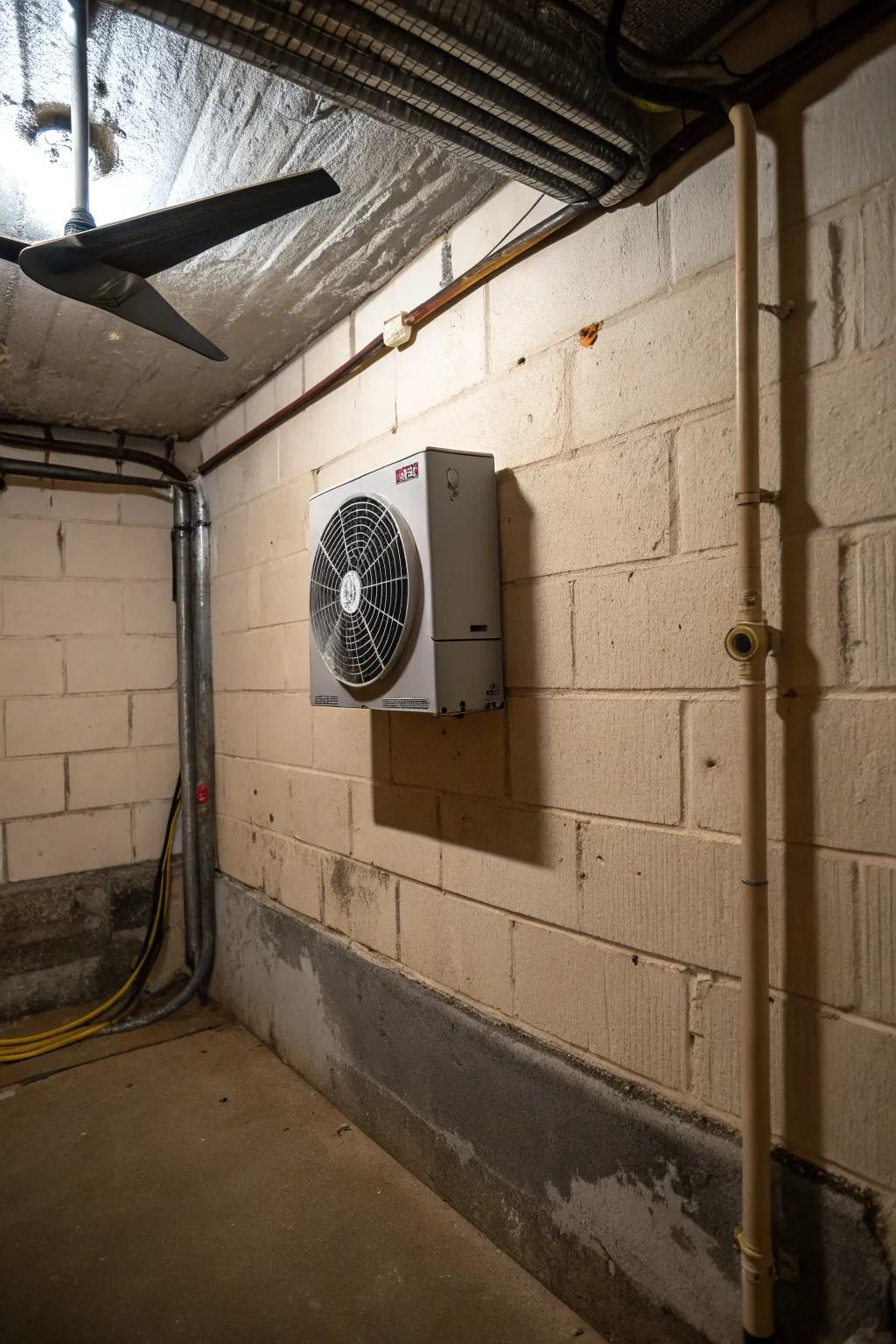 Air extraction units are vital for preserving a stream of fresh air in sealed basement areas.