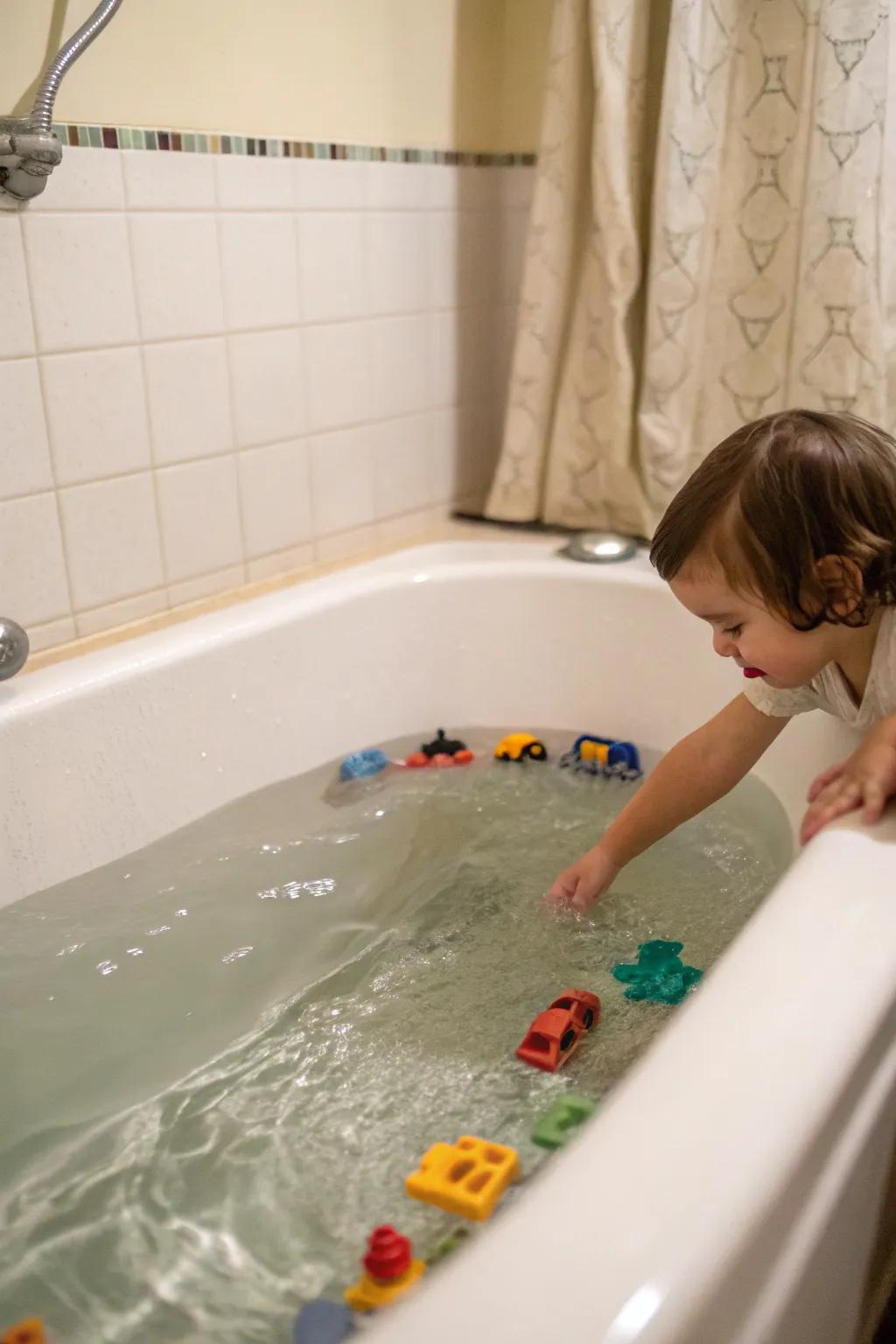 Turn bath time into an exciting treasure hunt adventure.