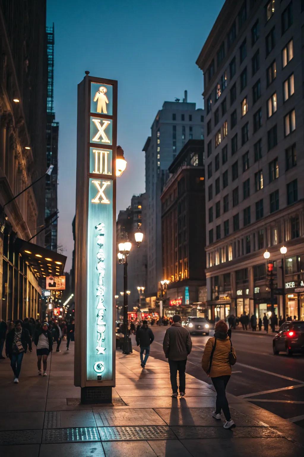 Radiate your brand's presence with markers that shine both during the day and throughout the night.