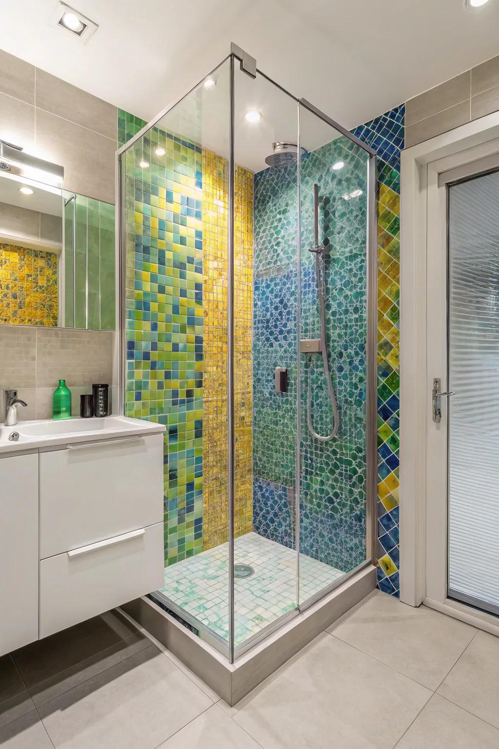 Let your creativity flow with bold tile designs.