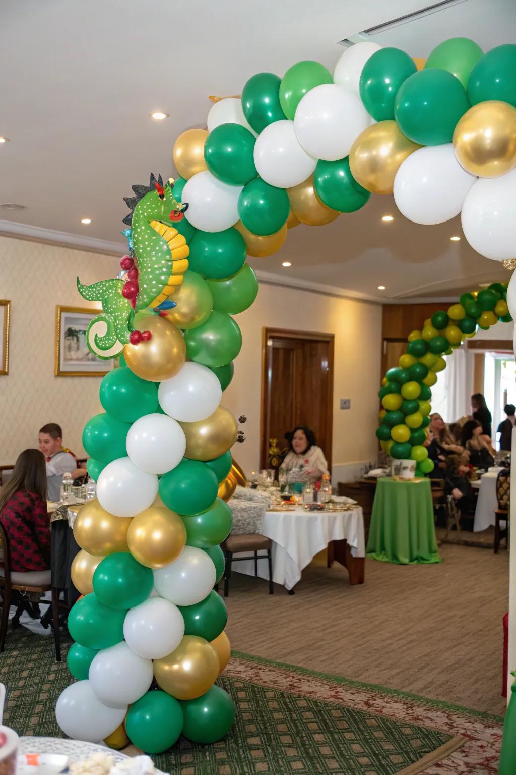 An enchanting balloon arch sets the scene for a magical celebration.