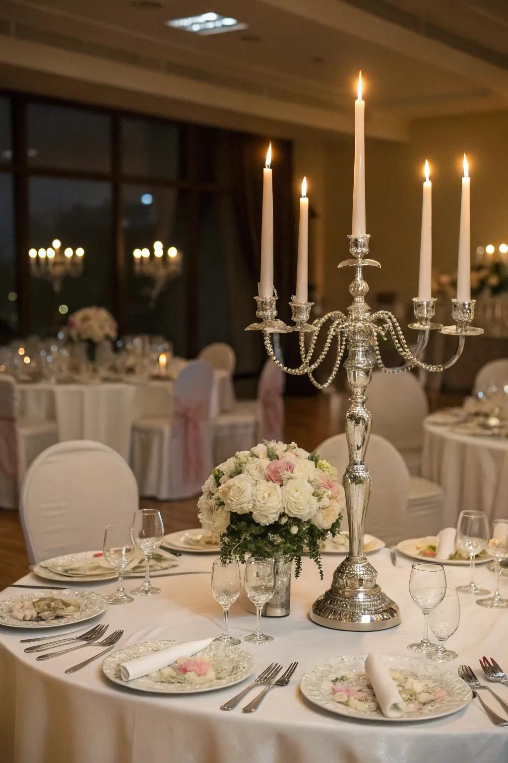 Light fixture centerpiece gives classic style with light attraction