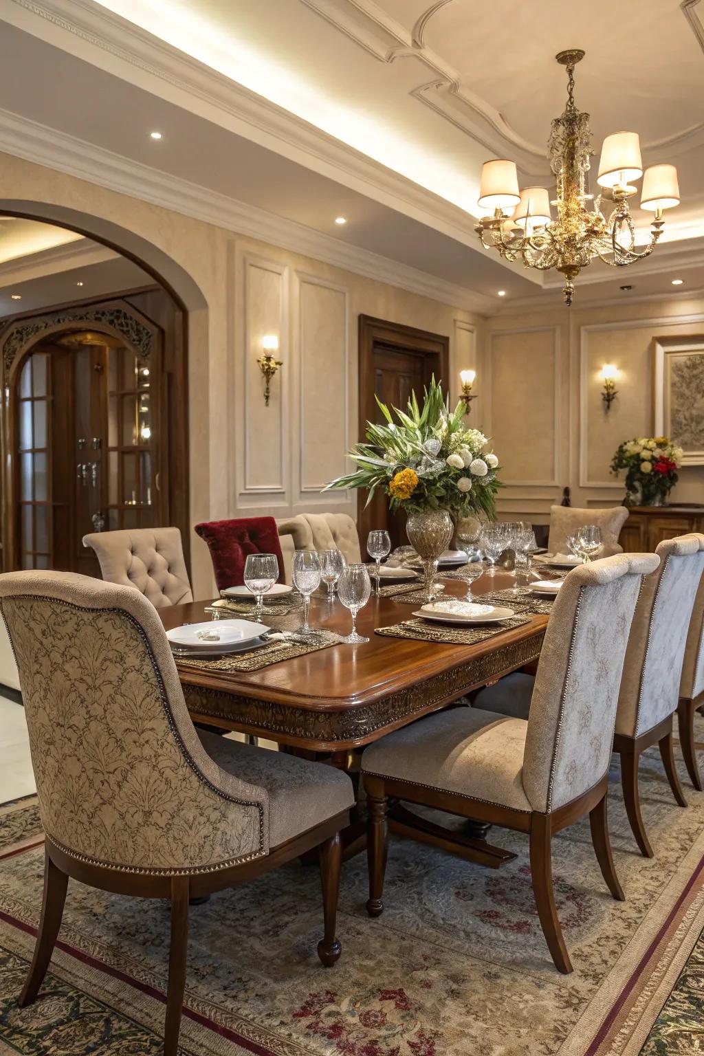 Quality furniture creates a foundation of elegance in your dining room.