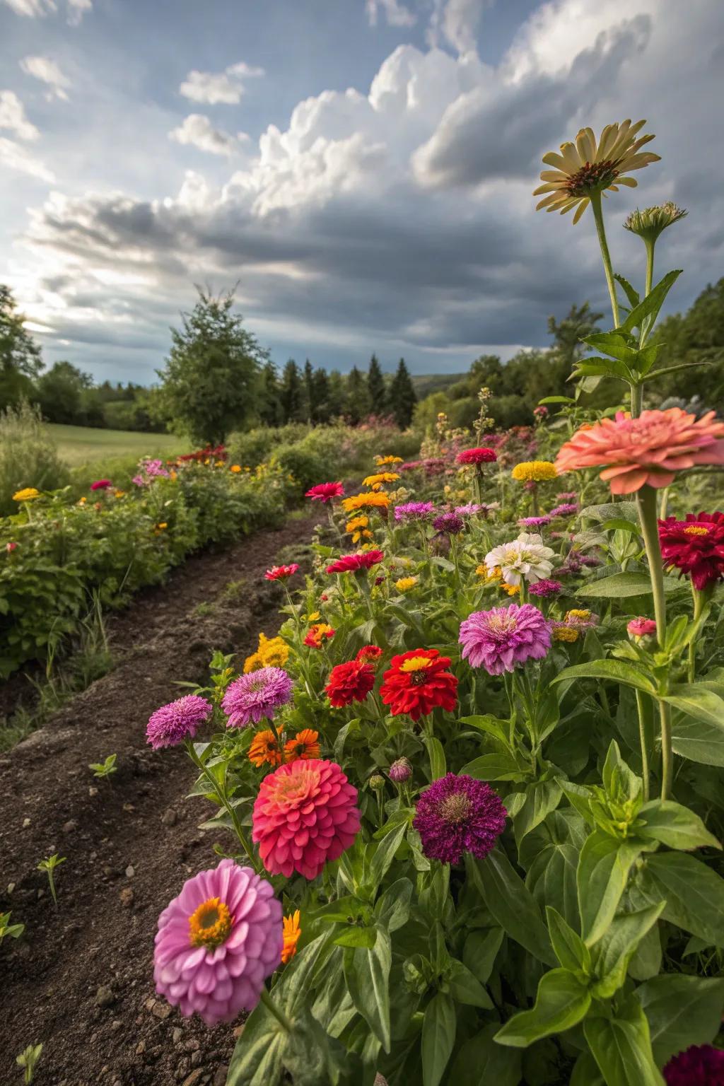 Seed-grown blossoms bring lively hues to any garden setting.