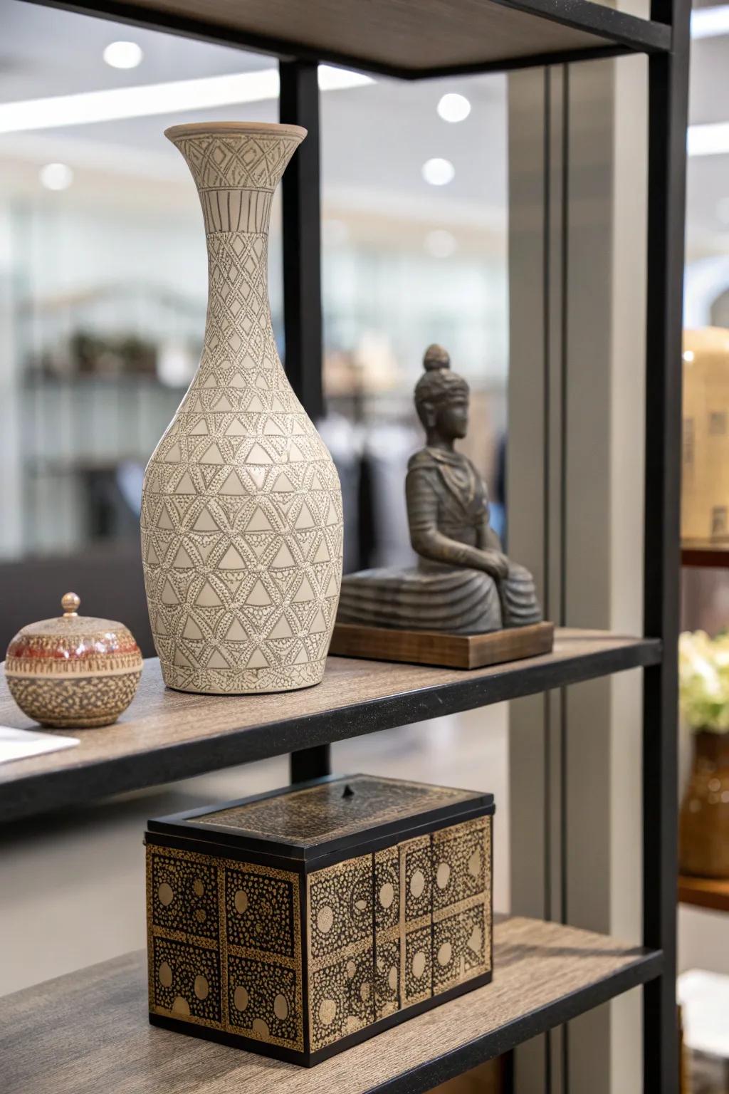 Mixing heights keeps your decor vibrant.
