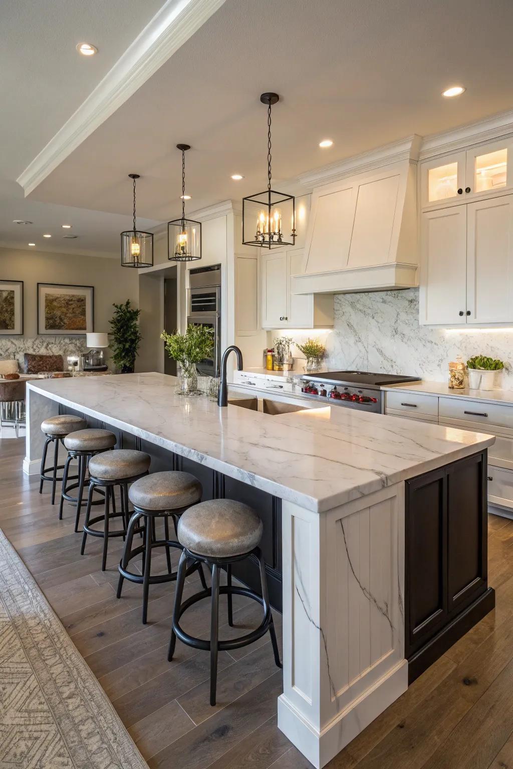 Your kitchen can become more beautiful and practical with the addition of a central island.