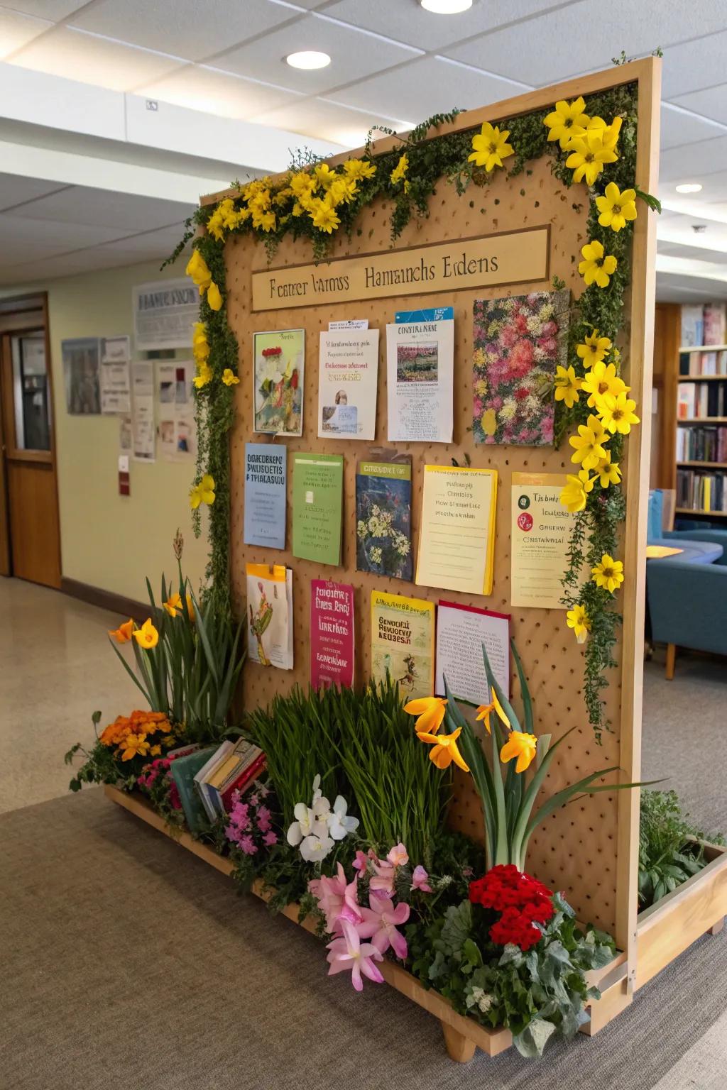 Springtime blooms and books intertwine, inspiring readers with the promise of fresh adventures.