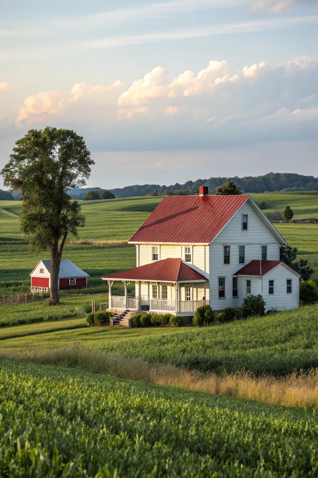 Board and batten cladding presents timeless pastoral charm.
