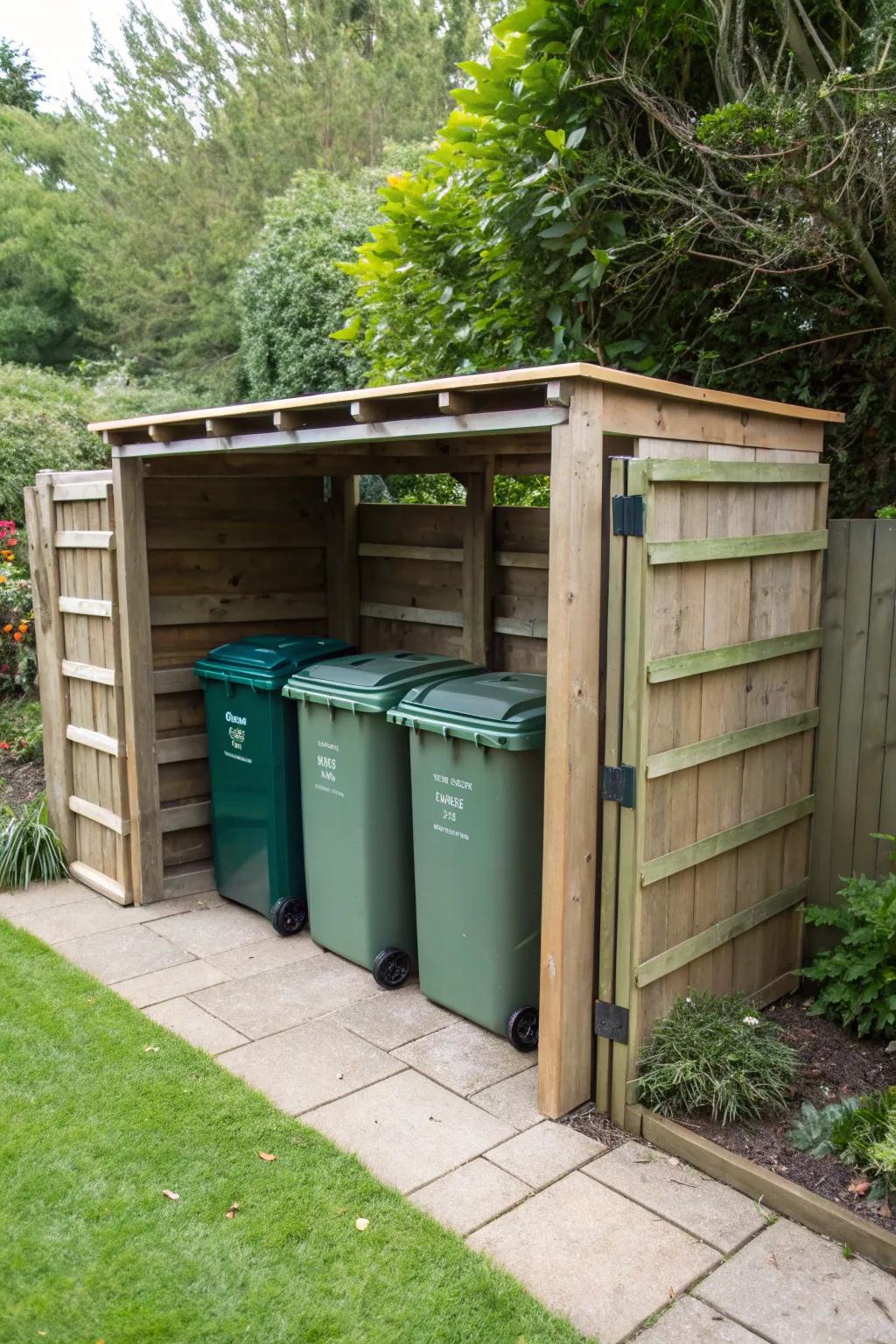Keep your bins organized using multi-bin storage solutions.