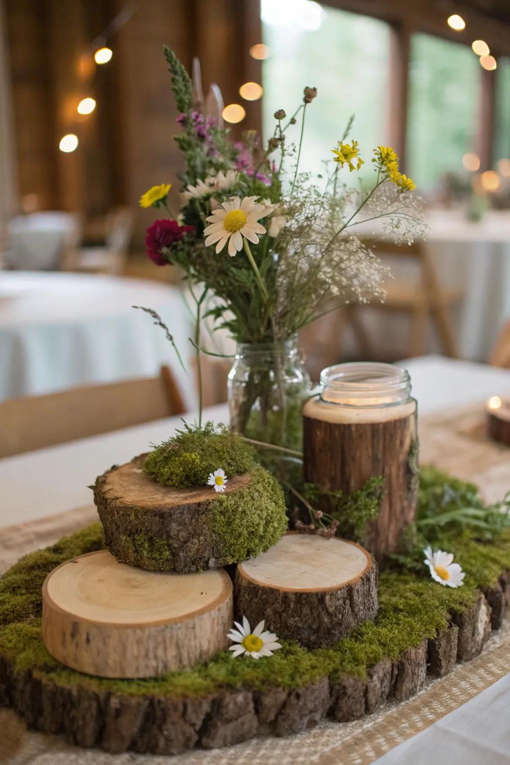 Transfer the forest to your table using a tablescape inspired by nature.
