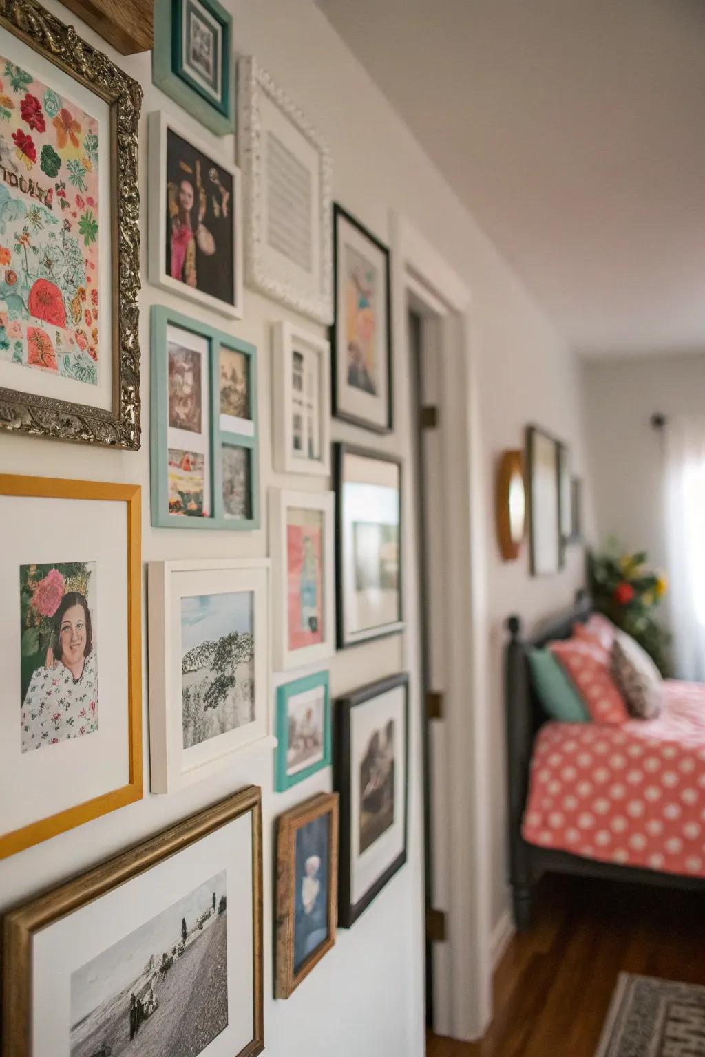 A gallery wall creates a place.